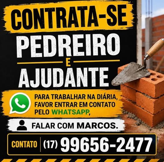 PEDREIRO E AJUDANTE